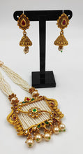 Load image into Gallery viewer, A2 Fashion Traditional Gold Plated Pendent And Jhumki Earring Set For Women