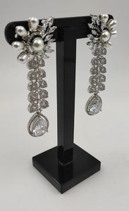 A2 Fashion Pretty  Long Party Wear CZ Earrings