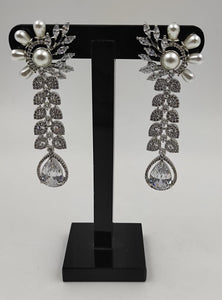 A2 Fashion Pretty  Long Party Wear CZ Earrings