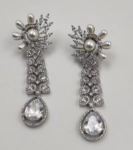 A2 Fashion Pretty  Long Party Wear CZ Earrings