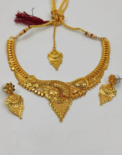 Load image into Gallery viewer, A2 Fashion Traditional Gold Plated Ethnic Wedding Necklace Jewellery Set