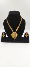 Load image into Gallery viewer, A2 Fashion Traditional Gold Plated Pendent And Earring Set For Women