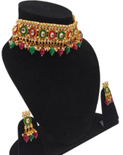 Load image into Gallery viewer, A2 Fashion Multicolour Meenakari Kundan Choker Set Jewellery set For Women And Girls