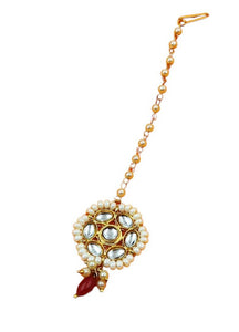 A2 Fashion Designer Kundan Bhai Bhabhi Kundan Rakhi Bracelet, jwellery Set Combo Hamper