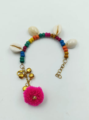 A2 Fashion Multicolour Beaded Kaudi Bracelet Rakhi For Bhabhi