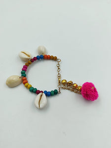 A2 Fashion Multicolour Beaded Kaudi Bracelet Rakhi For Bhabhi