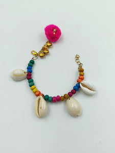 A2 Fashion Multicolour Beaded Kaudi Bracelet Rakhi For Bhabhi