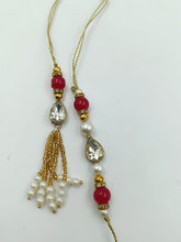 Load image into Gallery viewer, A2 Fashion Traditional Kundan Designed Bhaiya Bhabhi Rakhi/Couple Rakhi