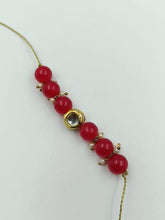 Load image into Gallery viewer, A2 Fashion Fancy Red Designer Beaded Couple Rakhi/Bhaiya Bhabhi Rakhi/Bracelet Rakhi