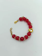 Load image into Gallery viewer, A2 Fashion Fancy Red Designer Beaded Couple Rakhi/Bhaiya Bhabhi Rakhi/Bracelet Rakhi