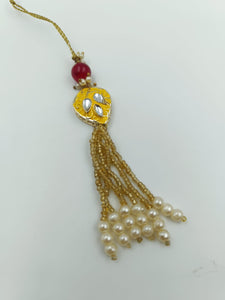 A2 Fashion Fancy yellow Designer Kundan Couple/Bhaiya Bhabhi Rakhi