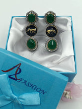 Load image into Gallery viewer, A2 Fashion Emerald Green Long American Diamonds Earring