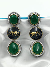 Load image into Gallery viewer, A2 Fashion Emerald Green Long American Diamonds Earring