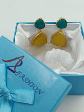 Load image into Gallery viewer, A2 Fashion Stylish Gold Plated Natural stones Earrings