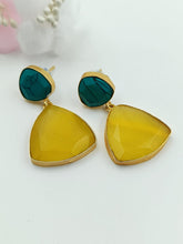 Load image into Gallery viewer, A2 Fashion Stylish Gold Plated Natural stones Earrings