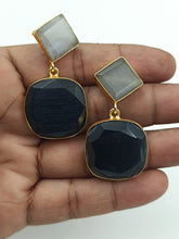 Load image into Gallery viewer, A2 Fashion Gold Plated Natural stones Black Fashion Earrings