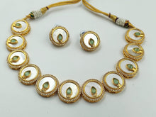 Load image into Gallery viewer, A2 Fashion &#39;Mother Of Pearls&#39; Elegant Necklace And Earrings Set