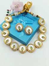 Load image into Gallery viewer, A2 Fashion &#39;Mother Of Pearls&#39; Elegant Necklace And Earrings Set