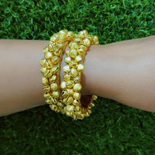 Load image into Gallery viewer, Bohemian Chic:A2 Fashion Handmade Ghungroo Bangles(Set Of 2 Bangles)