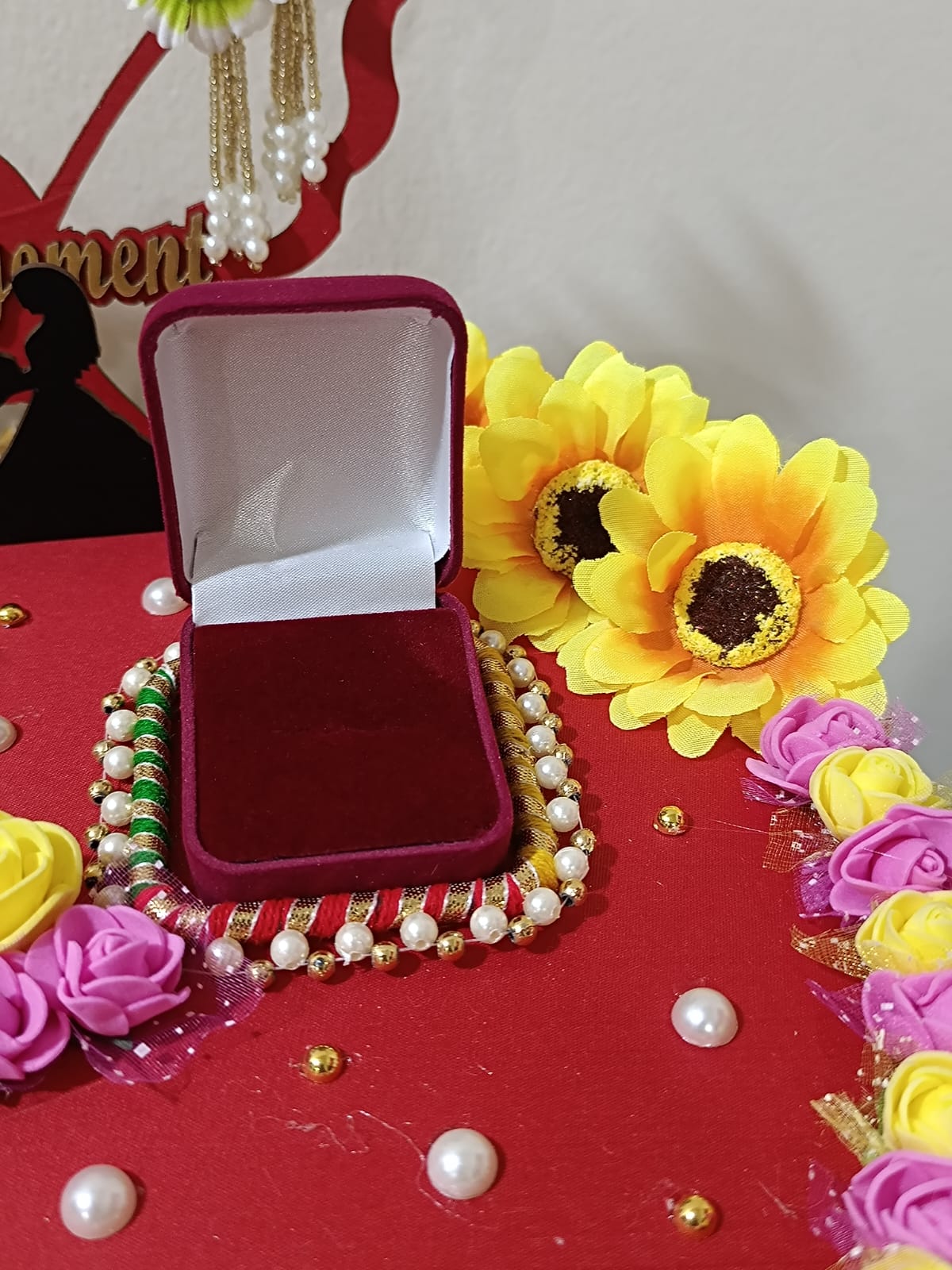 Wooden Red Ring ceremony plattter at Rs 550 in Indore | ID: 2852921942191