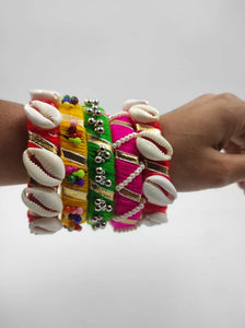 Handmade Elegance: A2 Fashion Handcrafted Thread Bangles – A Tapestry of Tradition and Style