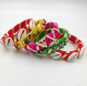 Handmade Elegance: A2 Fashion Handcrafted Thread Bangles – A Tapestry of Tradition and Style