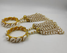 Load image into Gallery viewer, &quot;Pearl &amp; Kaudi Symphony:A2 Fashion Kalire-Inspired Bangles&quot;