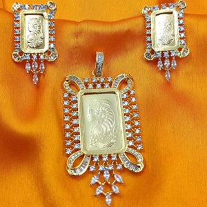 Elegance Revered: A2 Fashion Victorian-inspired Pendant and Earring Ensemble