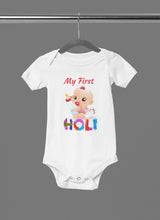 Load image into Gallery viewer, A2 Fashion- &#39;MY FIRST HOLI&#39; Romper For Babies/Newborn