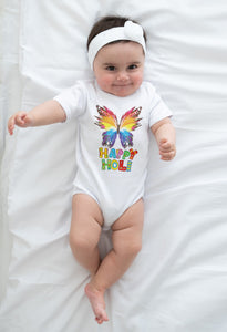 A2 Fashion- 'HAPPY HOLI' Romper For Babies/Newborn