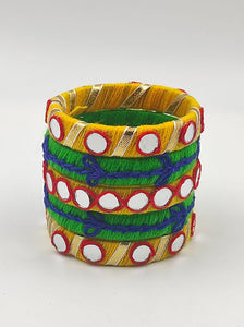 Stitched Splendor: A2 Fashion Handcrafted Embroidered Bangles