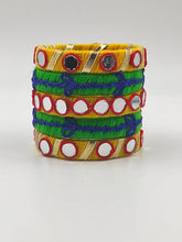 Load image into Gallery viewer, Stitched Splendor: A2 Fashion Handcrafted Embroidered Bangles