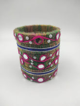 Load image into Gallery viewer, Rainbow Radiance: A2 Fashion Handcrafted Multicolor Mirror Work Bangles