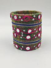 Load image into Gallery viewer, Rainbow Radiance: A2 Fashion Handcrafted Multicolor Mirror Work Bangles