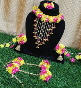 A2 Fashion Flower Jewelry Set For Haldi Ceremony