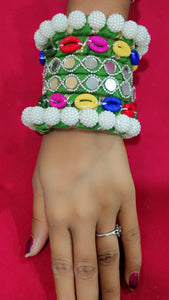 A2 Fashion Trendy Green Handcrafted Bangles