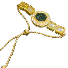 Load image into Gallery viewer, A2 Fashion Green  Kundan  Bracelet