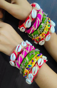 Handmade Elegance: A2 Fashion Handcrafted Thread Bangles – A Tapestry of Tradition and Style