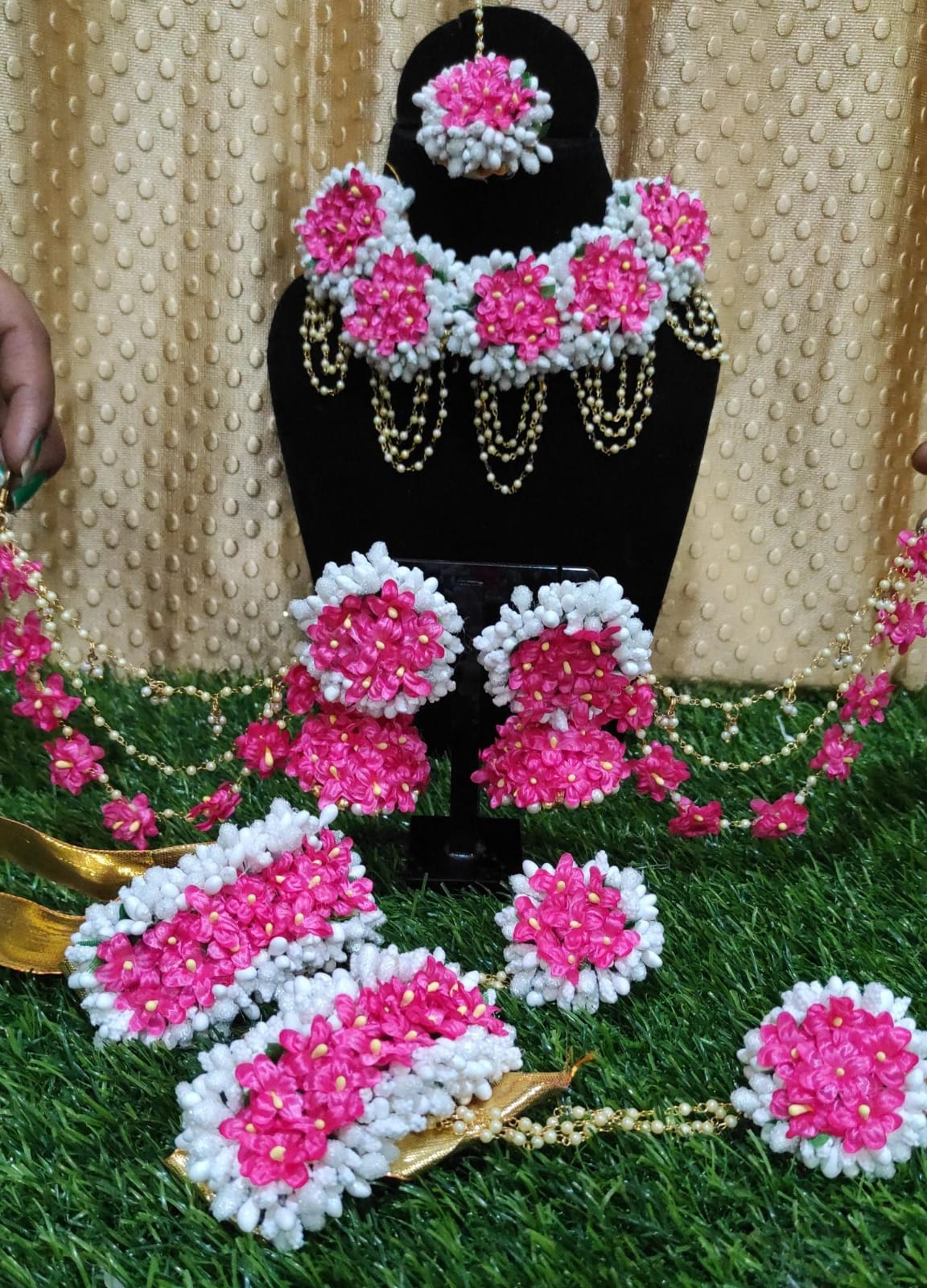 Bridal Flower Necklace And Earring Set Wedure Wedding Jewelry Sets