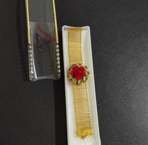 A2 Fashion Gold Plated Stone Bracelet Rakhi