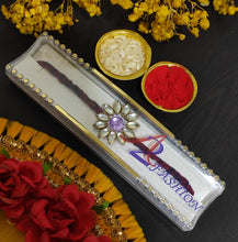 Load image into Gallery viewer, A2 Fashion Designer Stone Work Rakhi For Brother