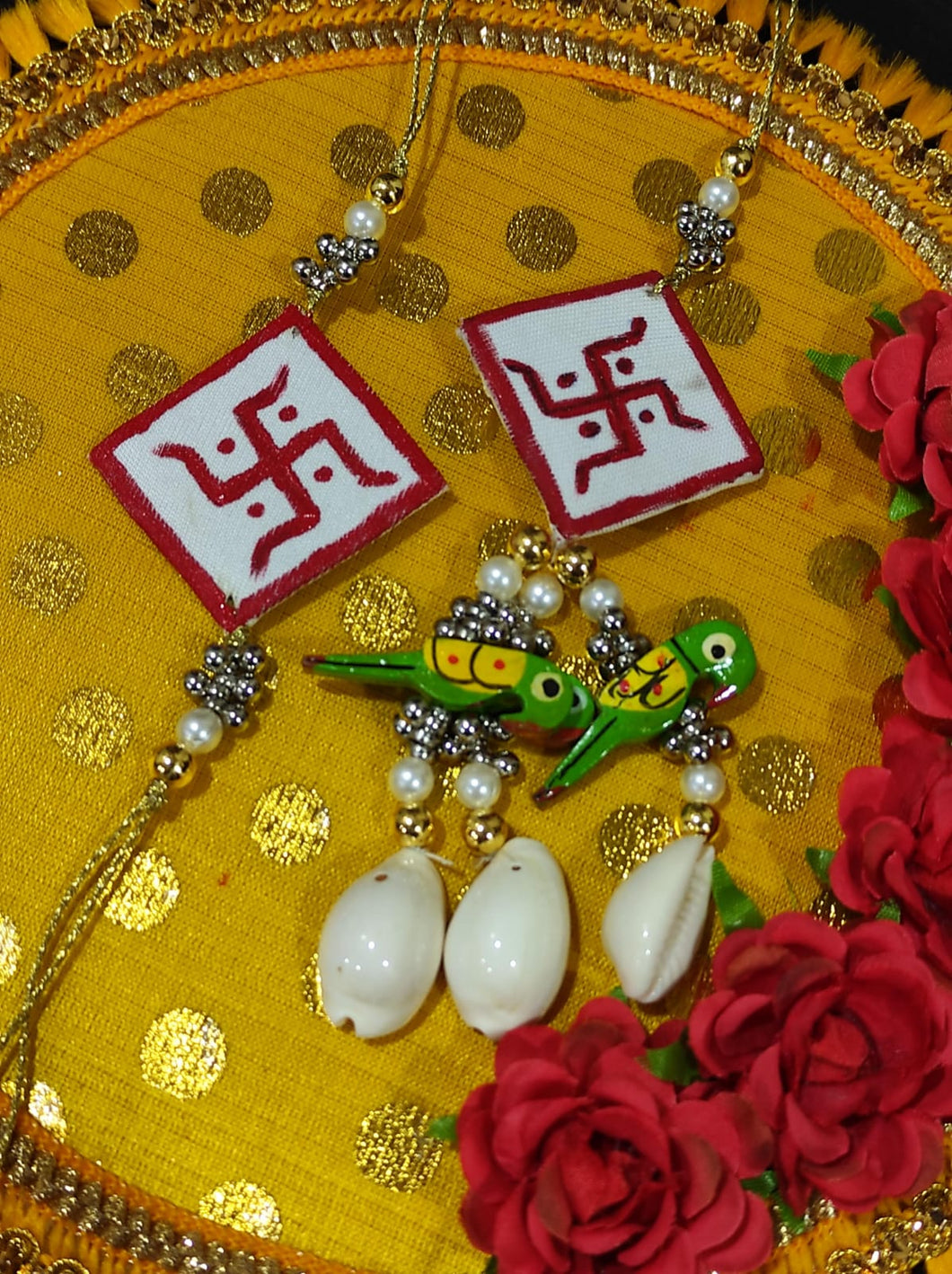 A2 Fashion Trendy Handpainted Couple Rakhi