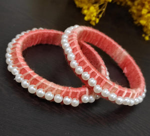 A2 Fashion Handcrafted Pearl Bangles(set of 2)