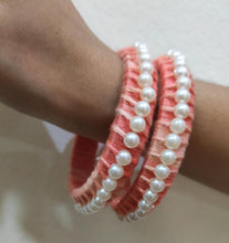 Load image into Gallery viewer, A2 Fashion Handcrafted Pearl Bangles(set of 2)