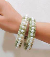 Load image into Gallery viewer, A2 Fashion Handcrafted Pearl Bangles(set of 2)