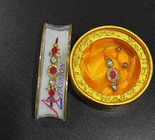 Load image into Gallery viewer, A2 Fashion Premium Kundan Couple Rakhi