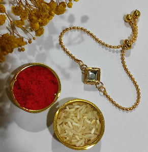 A2 Fashion Premium Kundan  Rakhi