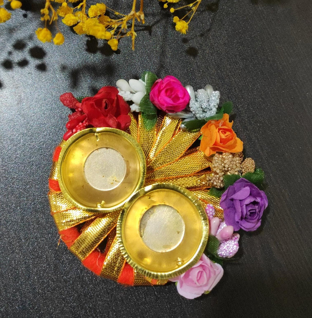 A2 Fashion Floral Kumkum Tilak Plate