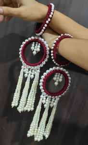 A2 Fashion Bridal Pearl Kalire Style Bangles