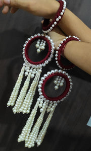 A2 Fashion Bridal Pearl Kalire Style Bangles